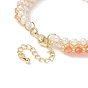 Bracelets en perles d'imitation de verre et toupies