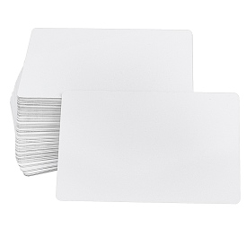 Aluminum Blank Thermal Transfer Business Cards, with Rectangle Plastic Box