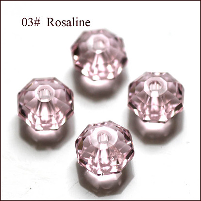 Imitations de perles de cristal autrichien, grade de aaa, facette, octogone