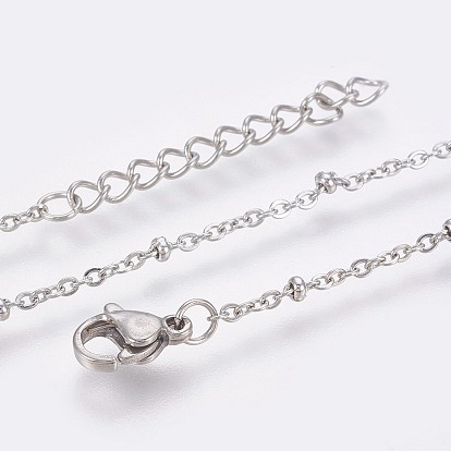 Ion Plating(IP) 304 Stainless Steel Cable Chain Anklets