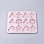 Christmas Theme Food Grade Silicone Molds, Fondant Molds, for DIY Cake Decoration, Chocolate, Candy, UV Resin & Epoxy Resin Jewelry Making, Mixed Shapes