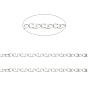 304 cadenas de eslabones ovalados entallados de acero inoxidable, soldada, con carrete