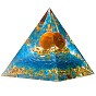 Decoraciones de pirámide de cristal de aventurina púrpura, ángel sanador pirámide de cristal pirámide de piedra, para la meditación curativa