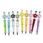 Пластиковая шариковая ручка, бисерная ручка, Светящаяся цветочная силиконовая ручка для персонализированной ручки своими руками