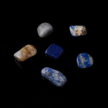 Lapis naturelles perles de puce lazuli, pas de trous / non percés