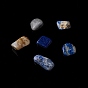 Naturales lapis lazuli cuentas de chip, sin agujero / sin perforar