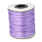 Nylon Rattail Satin Cord, Beading String, for Chinese Knotting, Jewelry Making, Rattail Satin Cord, 2mm, about 50yards/roll