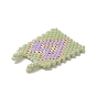Ручной работы миюки японский ткацкий станок с семенами бисер, прямоугольник с подвесками в виде сердечек
