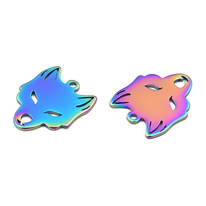 201 Stainless Steel Charms, Halloween Style, Fox
