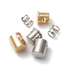 Rack Plating Brass Cord Locks, Cadmium Free & Lead Free, Long-Lasting Plated