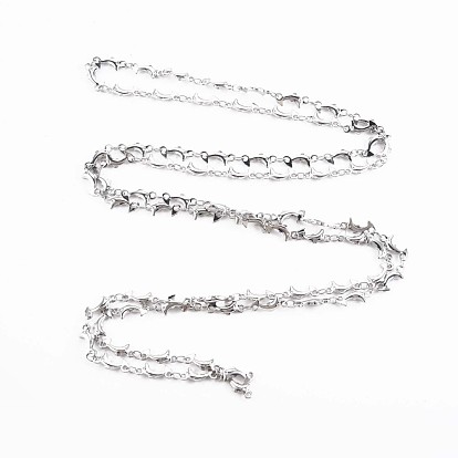 201 Stainless Steel Dolphin & Oval Link Chains, Soldered