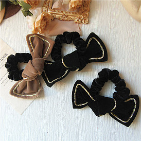 Velvet Butterfly Bow Hair Tie - Vintage Sweet Girl Hair Accessories, Simple and Elegant.