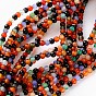Color Agate Beads Strands, Dyed, Round, 4mm, Hole: 0.8mm, 95pcs/strand, 16 inch