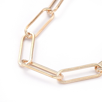 Ожерелья цепи, с железными цепями для скрепок и застежками из сплава