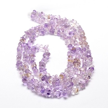 Natural Ametrine Chip Beads Strands, 4~15x5~8mm, Hole: 1mm, about 31.5 inch