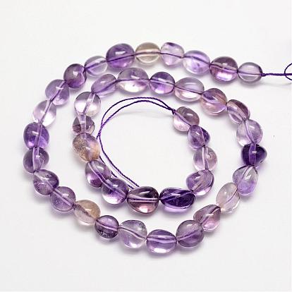 Natural Ametrine Bead Strands, Tumbled Stone, Nuggets, 3~14x3~14mm, Hole: 1mm, about 15.35 inch