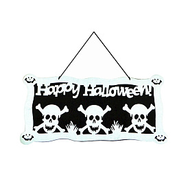 Cloth Hanging Pendant Decorations, for Halloween Party, Pirate Skull