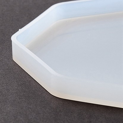 Diy восьмиугольная чашка коврик силиконовые формы, формы для литья смолы, для уф-смолы, изготовление изделий из эпоксидной смолы