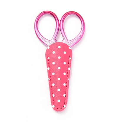 Stainless Steel Scissor, with Wave Point Pattern Protective Jacket
