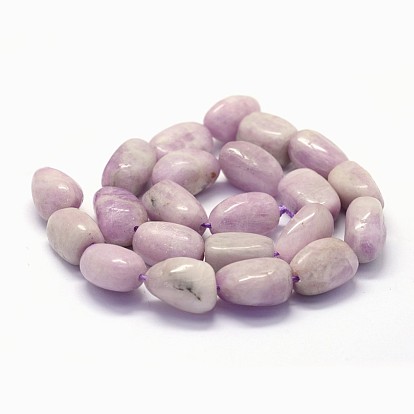 Perlas naturales Kunzite hebras, cuentas de espodumena, oval