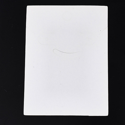 Cartes d'affichage de clou d'oreille en carton, rectangle avec mot bijoux de mode