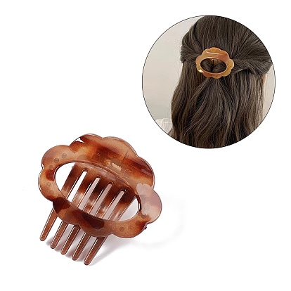 Pinces à cheveux à griffes en plastique fleur, avec ressort de fer, accessoires de cheveux pour femmes filles
