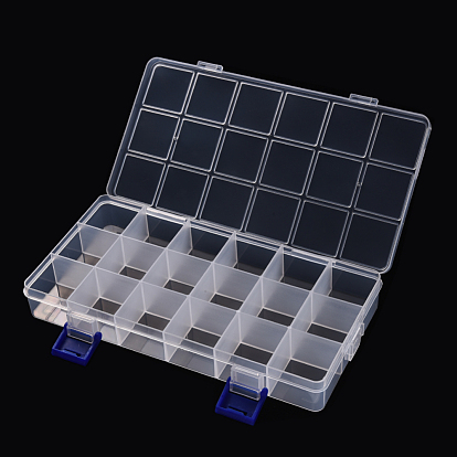 Контейнер для хранения пластиковых бусин, 18 ящик-органайзер, прямоугольные