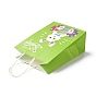 Rectangle Paper Bags, with Handle, for Gift Bags and Shopping Bags, Easter Theme