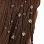 Alloy Dreadlocks Decorative Set, Dreadlocks Beads & Braiding Hair Pendants Decoration Clips, Flat Round with Tree of Life
