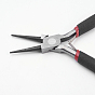 DIY Jewelry Tool Sets, Polishing Side Cutting Pliers, Wire Cutter Pliers and Round Nose Pliers, 105~125x61~62mm, 3pcs/set