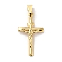 Brass Pendants, Long-Lasting Plated, Lead Free & Cadmium Free, Crucifix Cross Charm