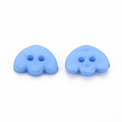 2-Hole Plastic Buttons, Ingot