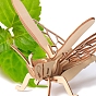 Insecto 3d rompecabezas de madera simulación animal ensamblaje, diy modelo de juguete, para niños y adultos, escarabajo/mariposa/abejas