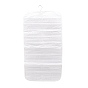 Non-Woven Fabrics Jewelry Hanging Display Bags, Wall Shelf Wardrobe Storage Bags, with Rotating Hook and Transparent PVC 80 Grids