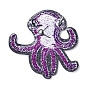 Computerized Embroidery Cloth Iron On/Sew On Patches, Costume Accessories, Appliques, Octopus