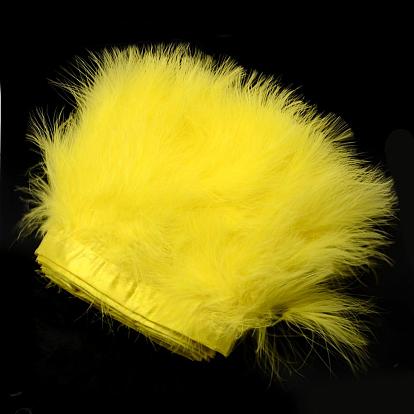 Fashion Feather Cloth Strand Costume Accessories, 120~190x28~56mm, about 2m/bag