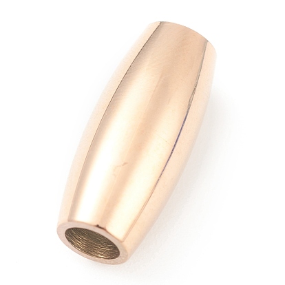 304 Stainless Steel Magnetic Clasps, Barrel