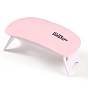 6W Plastic Portable Nail Dryer, LED UV Lamp for Curing Nail, Gel Polish Fast-Dry, Support USB Charge