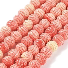 Synthetic Coral Beads, Dyed, Turtle Shell