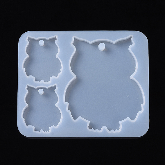Owl Pendant Silicone Molds, Resin Casting Molds, For UV Resin, Epoxy Resin Jewelry Making