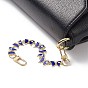 Alloy Enamel Butterfly with Evil Eye Link Chain Bag Extender Chains, with Alloy Swivel Clasps
