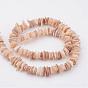 Natural Shell Bead Strands, Rectangle