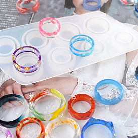 DIY Silicone Ring Molds, Resin Casting Molds, For UV Resin, Epoxy Resin Jewelry Making