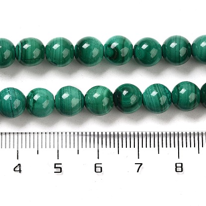 Natural Malachite Beads Strands, Round