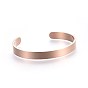 304 Stainless Steel Blank Cuff Bangles, Custom Engraved Name Text Bangle