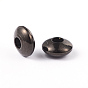 Rondelle 304 Acier inoxydable perles d'espacement, 6x3mm, Trou: 2mm