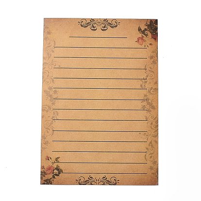 Letter Paper, for Mother's Day Valentine's Day Birthday Thanksgiving Day, Rectangle, BurlyWood