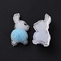 Opaque Resin Cabochons, Rabbit, for DIY Craft Making
