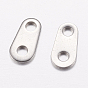 201 Stainless Steel Chain Tabs, Chain Extender Connectors, Oval