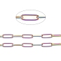 Revestimiento iónico (ip) 304 cadenas de clip de acero inoxidable, cadenas portacables alargadas estiradas, soldada, con carrete